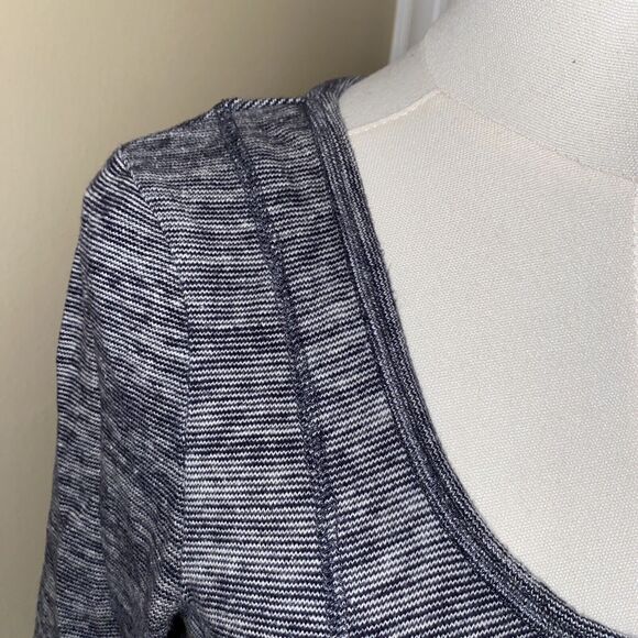 Anthropologie Saturday Sunday Dress Women Sz S Heather Gray Short Sleeve Pockets - Picture 2 of 14